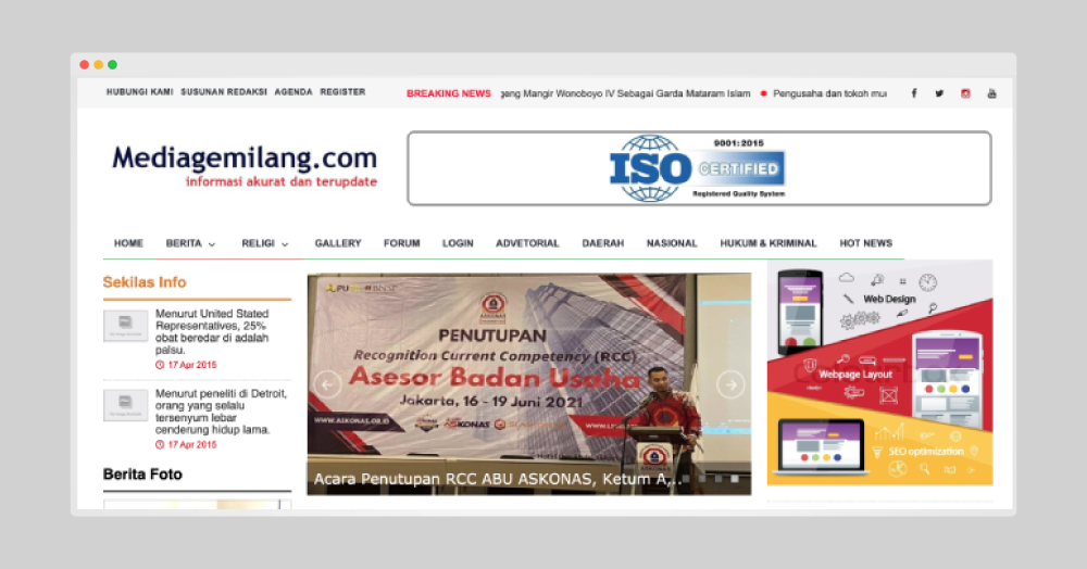 Website Klien mediagemilang